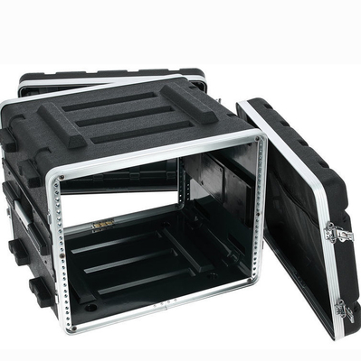 قاب رک 19 اینچی ABS 8U بادوام / قاب 4 ایکس فلایت کیس Pa Dj 4X Heavy Duty Twist Latches