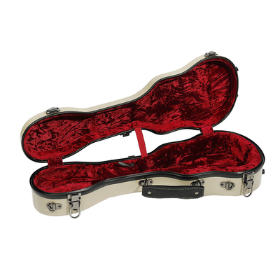 10 رنگ فایبر گلاس سوپرانو Ukulele قاب سخت مخملی نرم